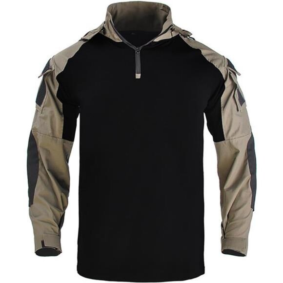 Tactical Shirt Men's Combat Shirt Tactical Military Camo Long Sleeve Suitable